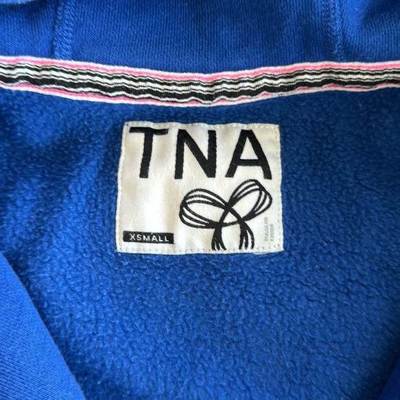 TNA Cobalt Blue Zipped Hoodie - Picture 3 of 9